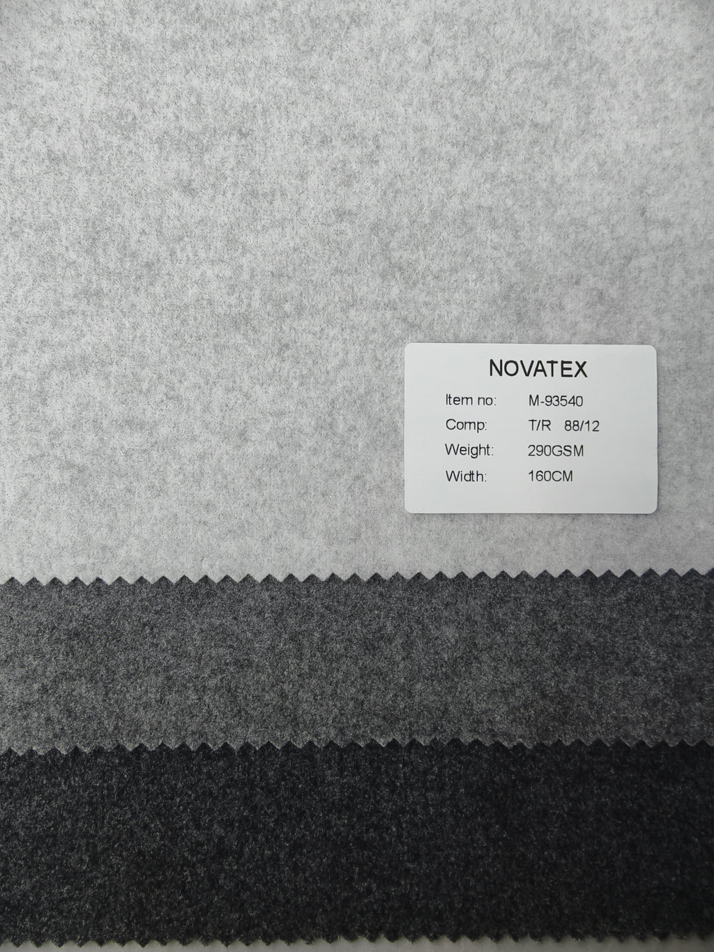 Maille effet lainage en polyester et élasthanne – M93540