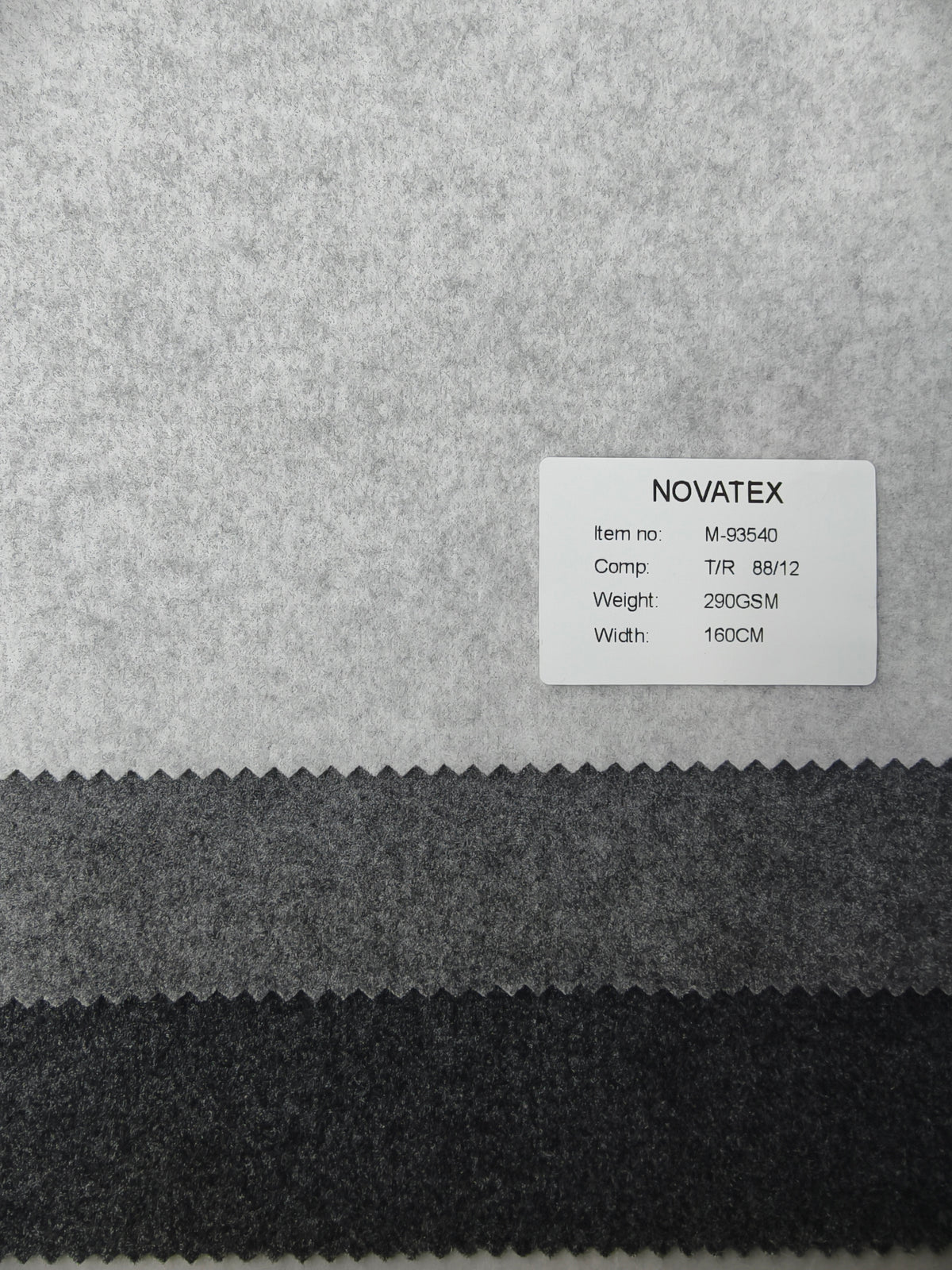 Maille effet lainage en polyester et élasthanne – M93540