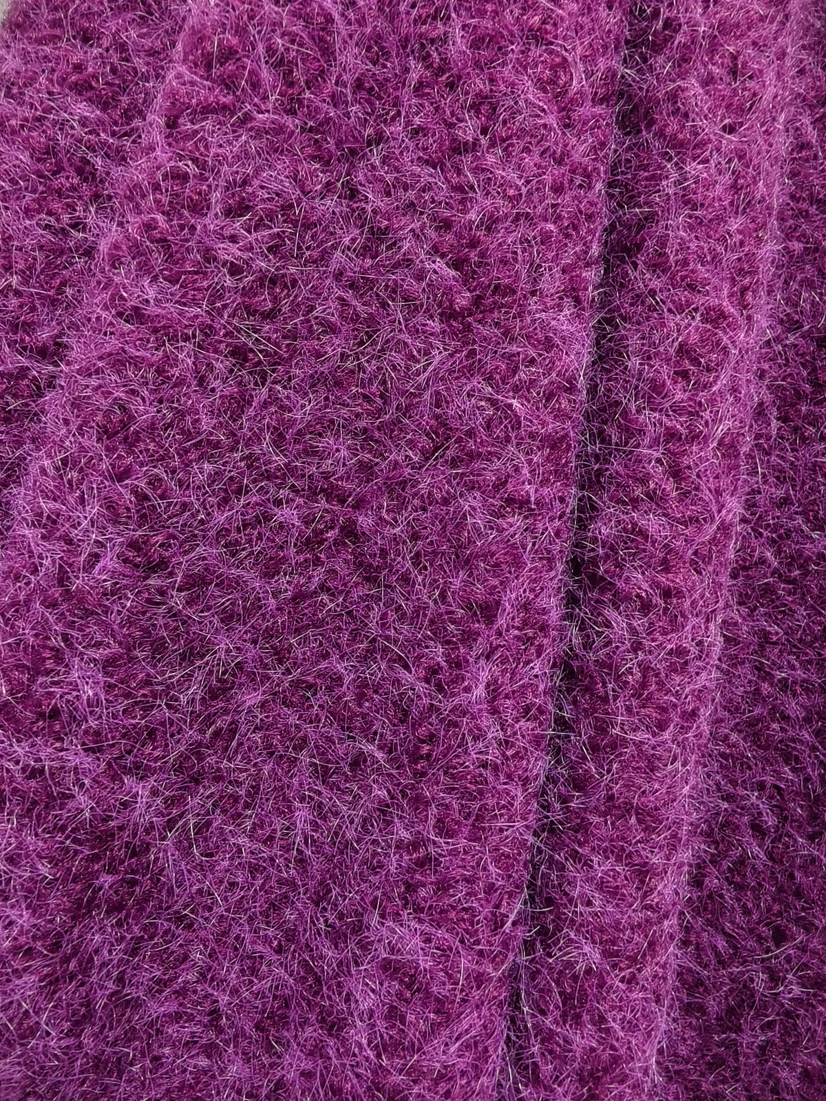 Maille bouclée effet lainage en polyester – M93547