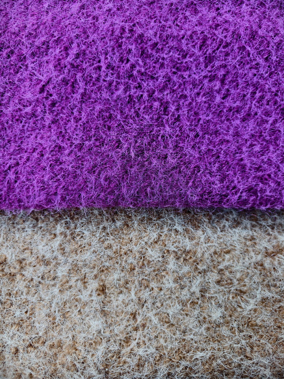 Polyester looped knit with a woolly effect – M93547
