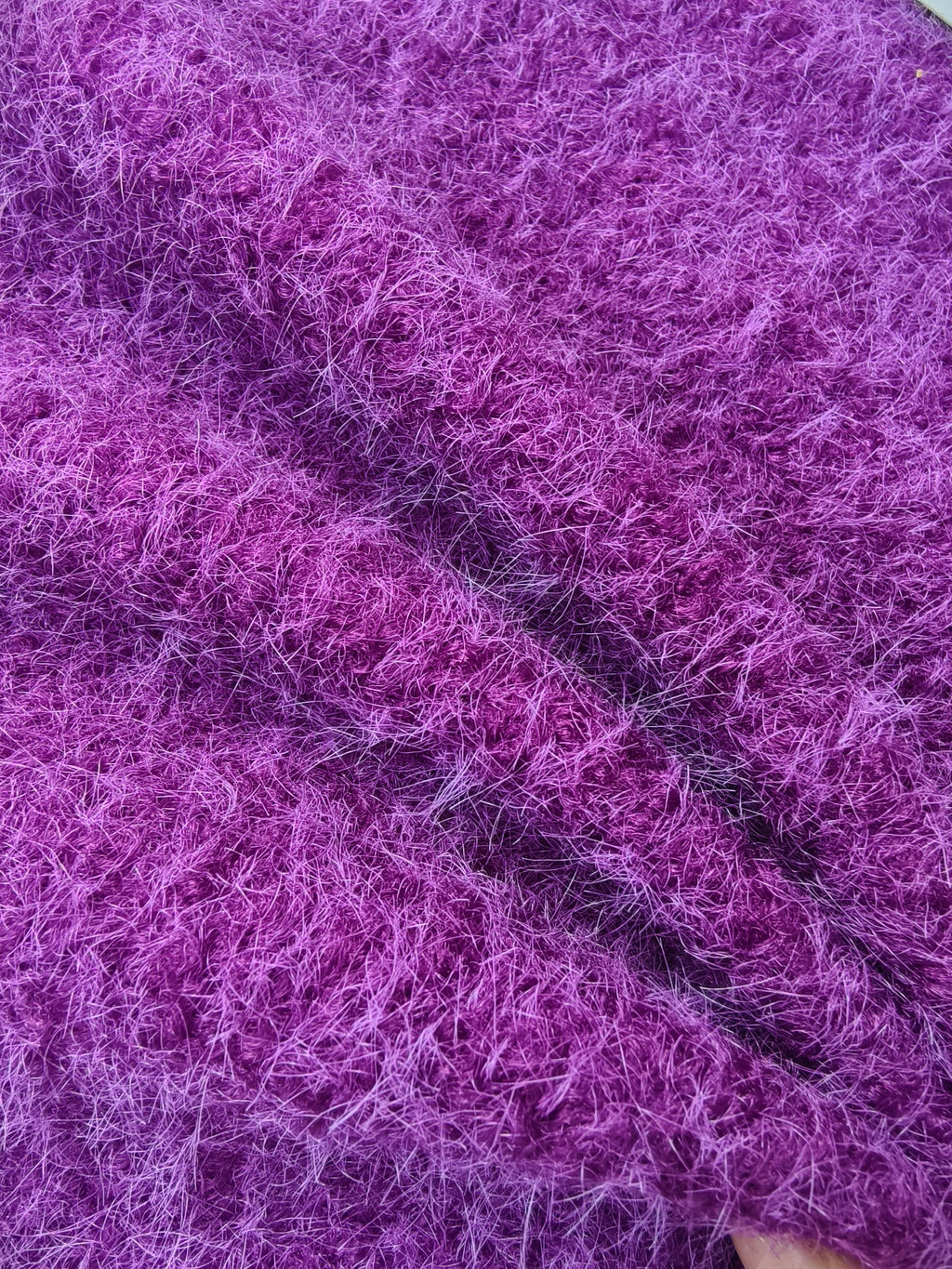 Polyester looped knit with a woolly effect – M93547