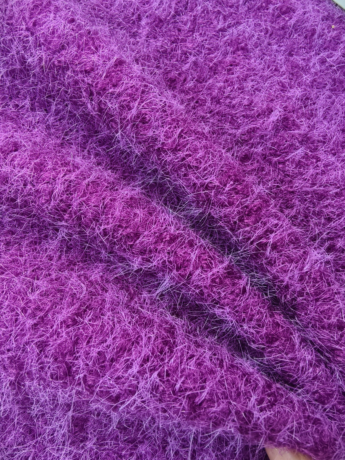 Polyester looped knit with a woolly effect – M93547