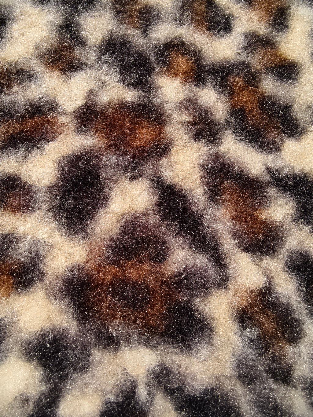 Maille bouclée imprimée léopard en polyester – M93678