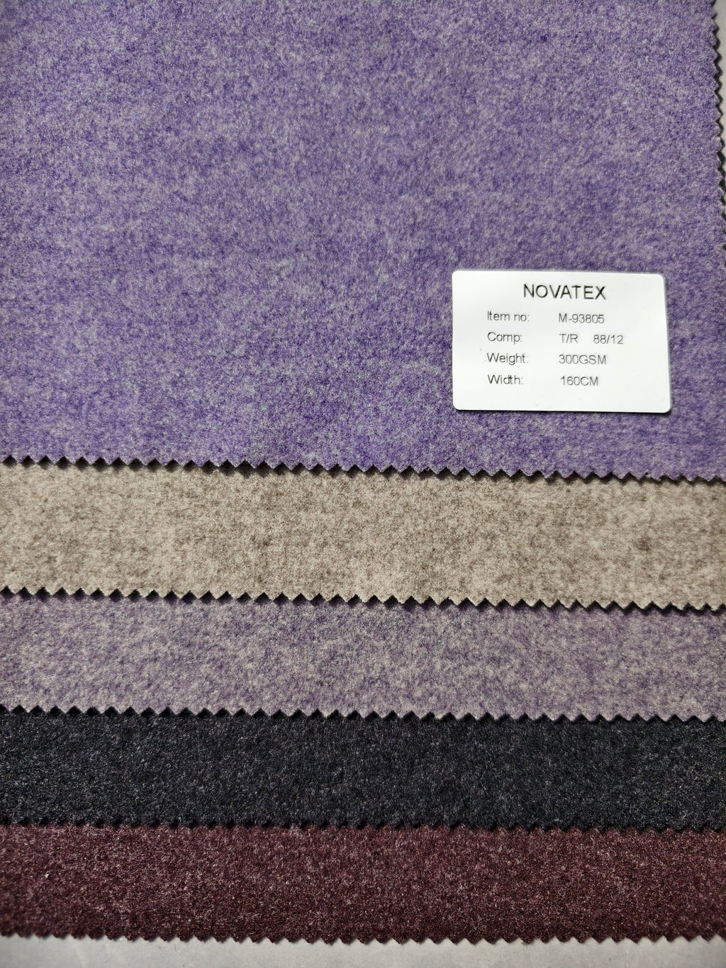 Maille effet lainage en polyester et élasthanne – M93805