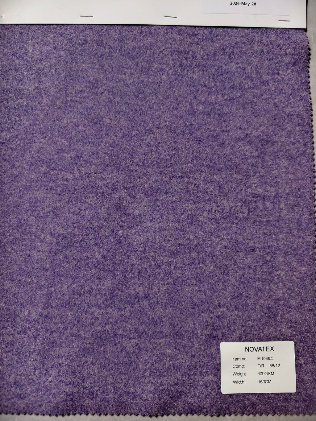 Maille effet lainage en polyester et élasthanne – M93805