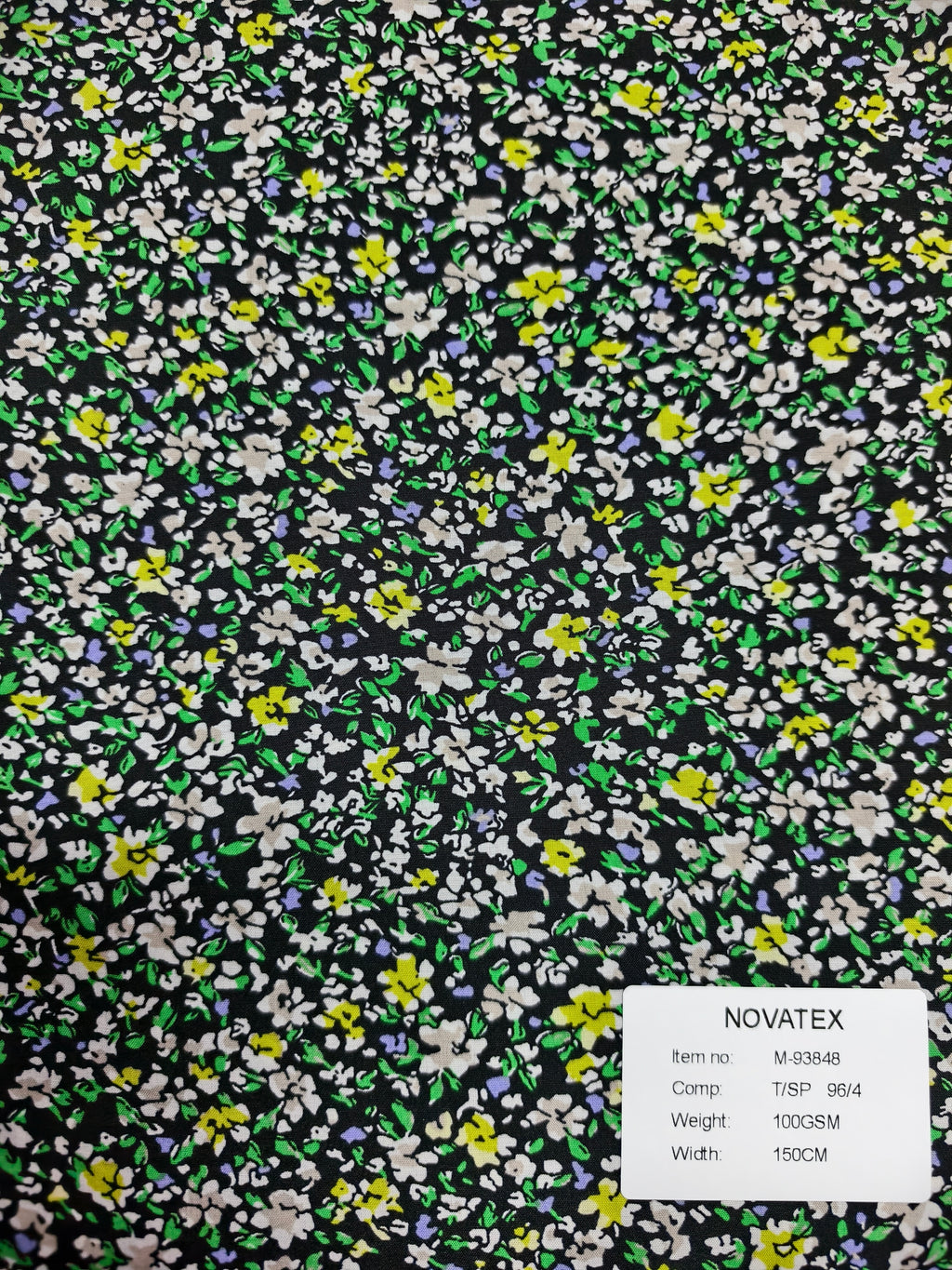 Tissu stretch imprimé en polyester et élasthanne – M93848