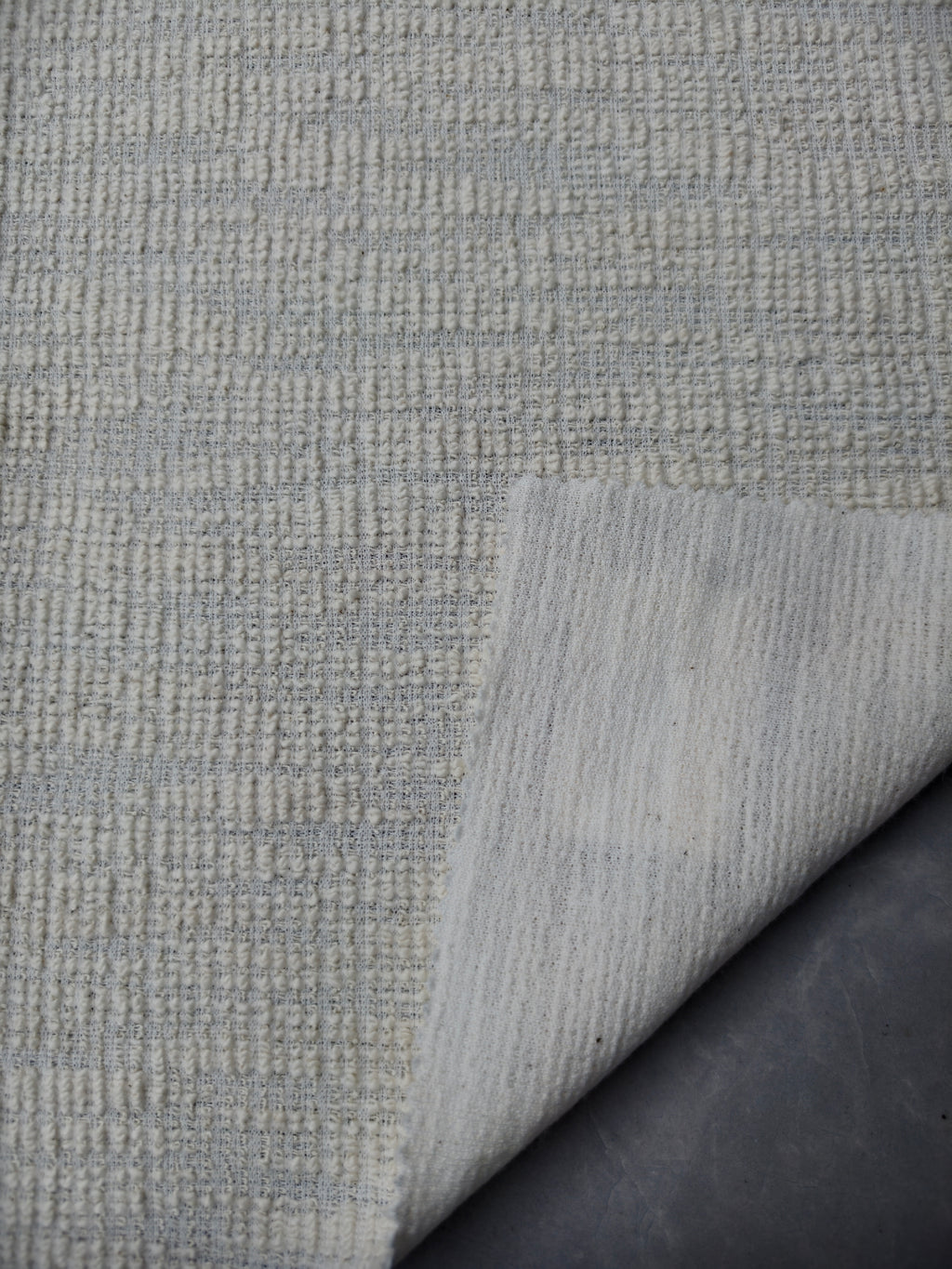 Tweed-style textured knit in cotton and polyester – M93557