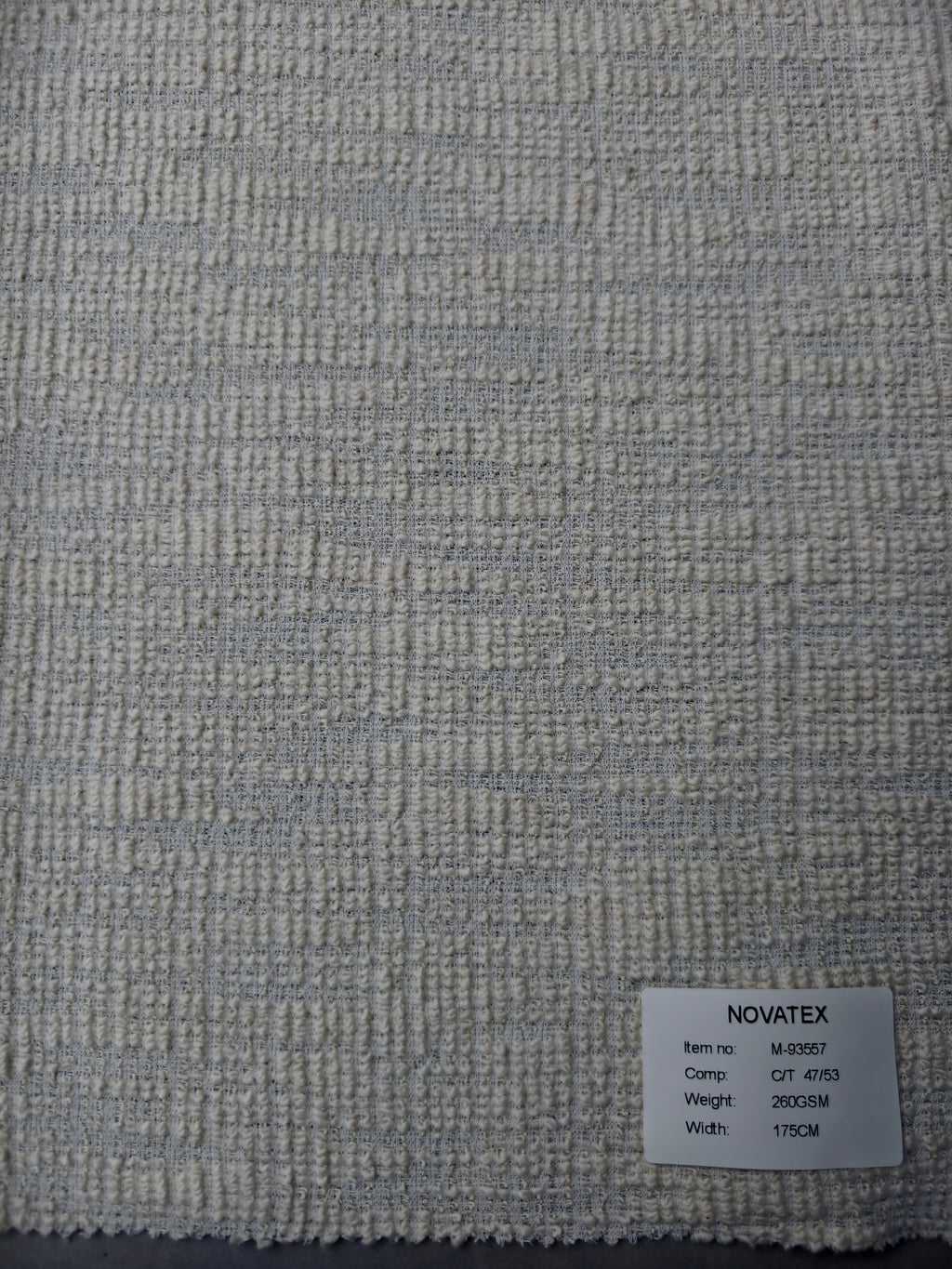 Tweed-style textured knit in cotton and polyester – M93557