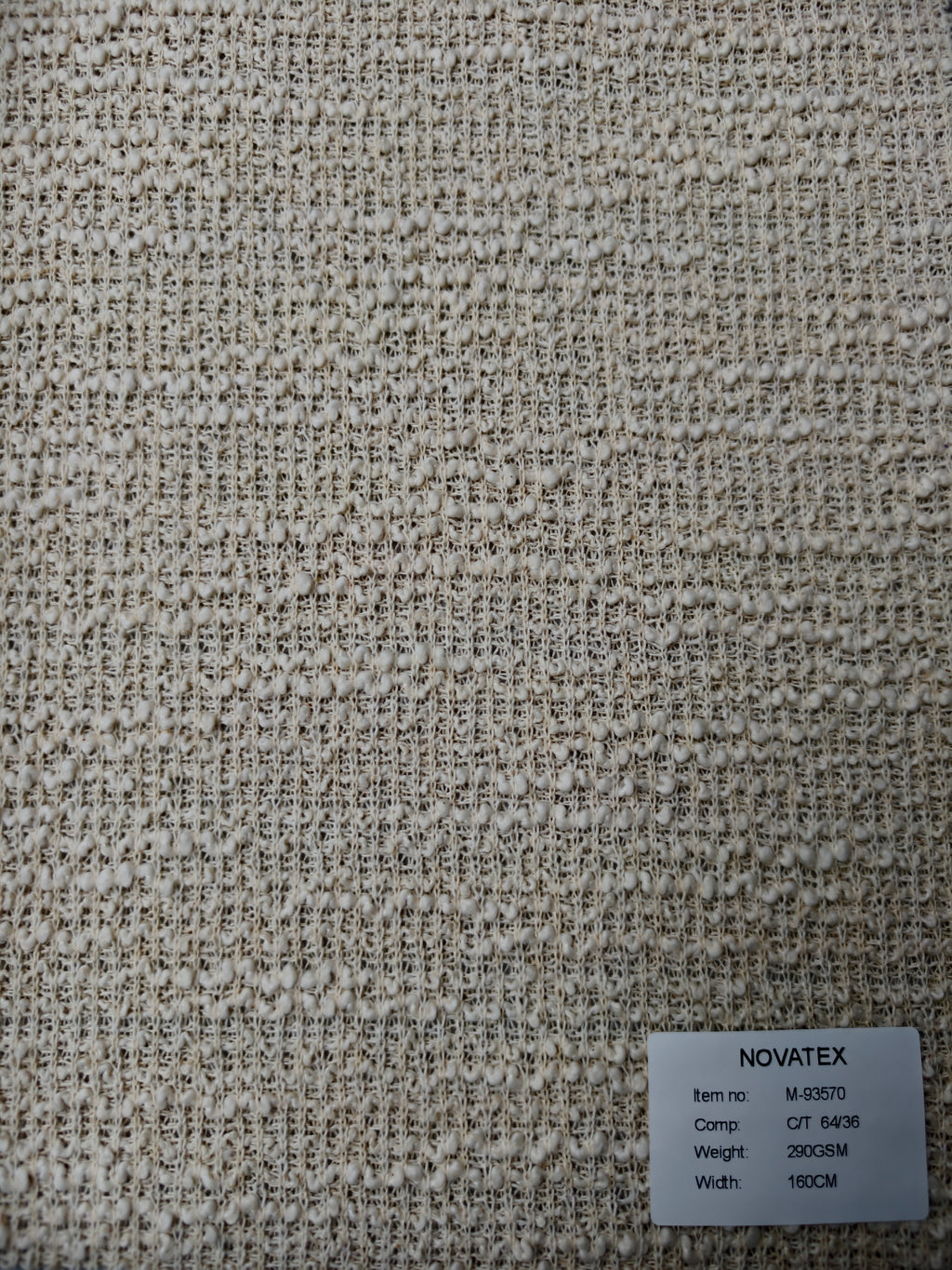 Maille texturée effet tweed en coton et polyester – M93570
