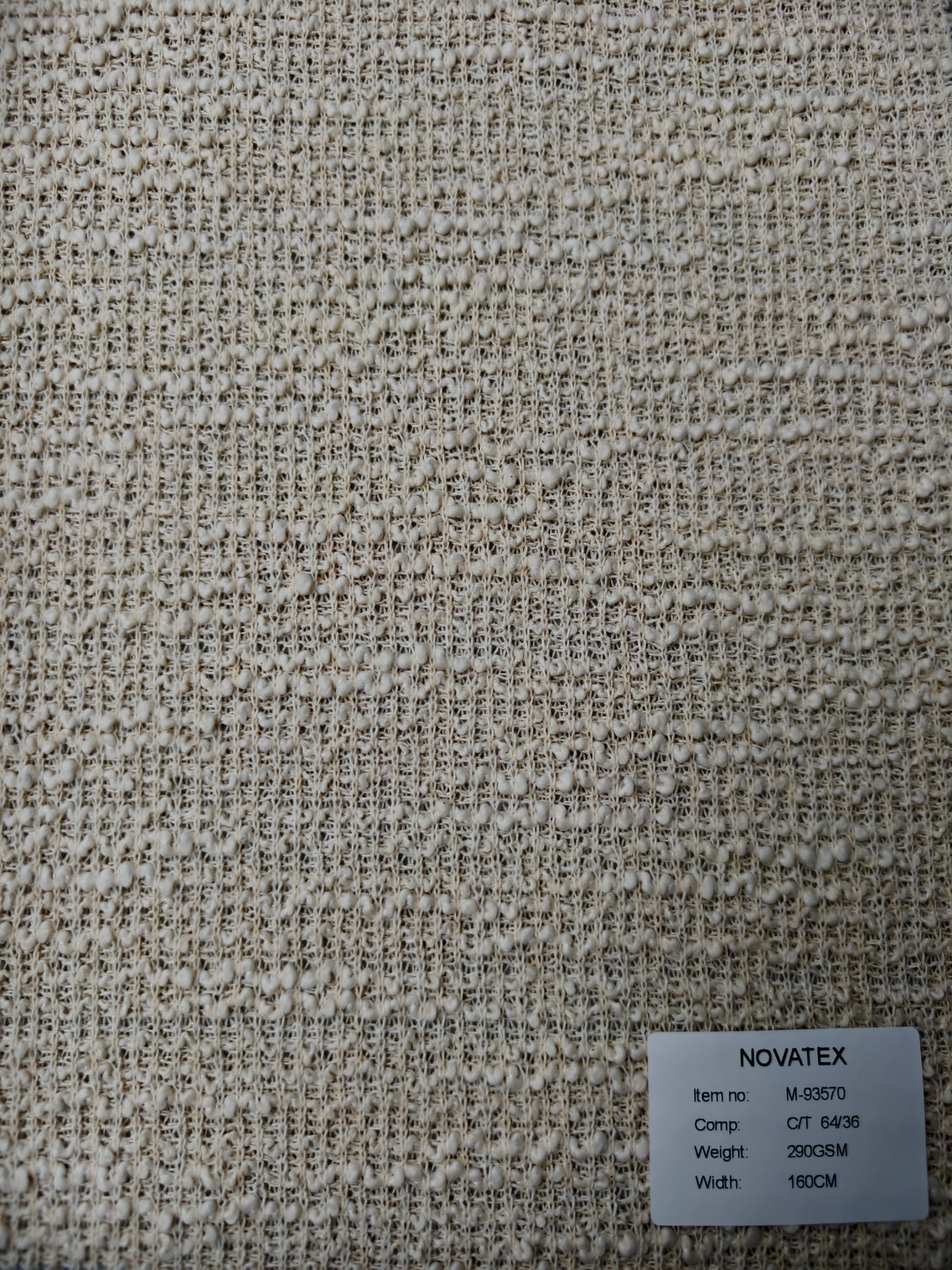Maille texturée effet tweed en coton et polyester – M93570