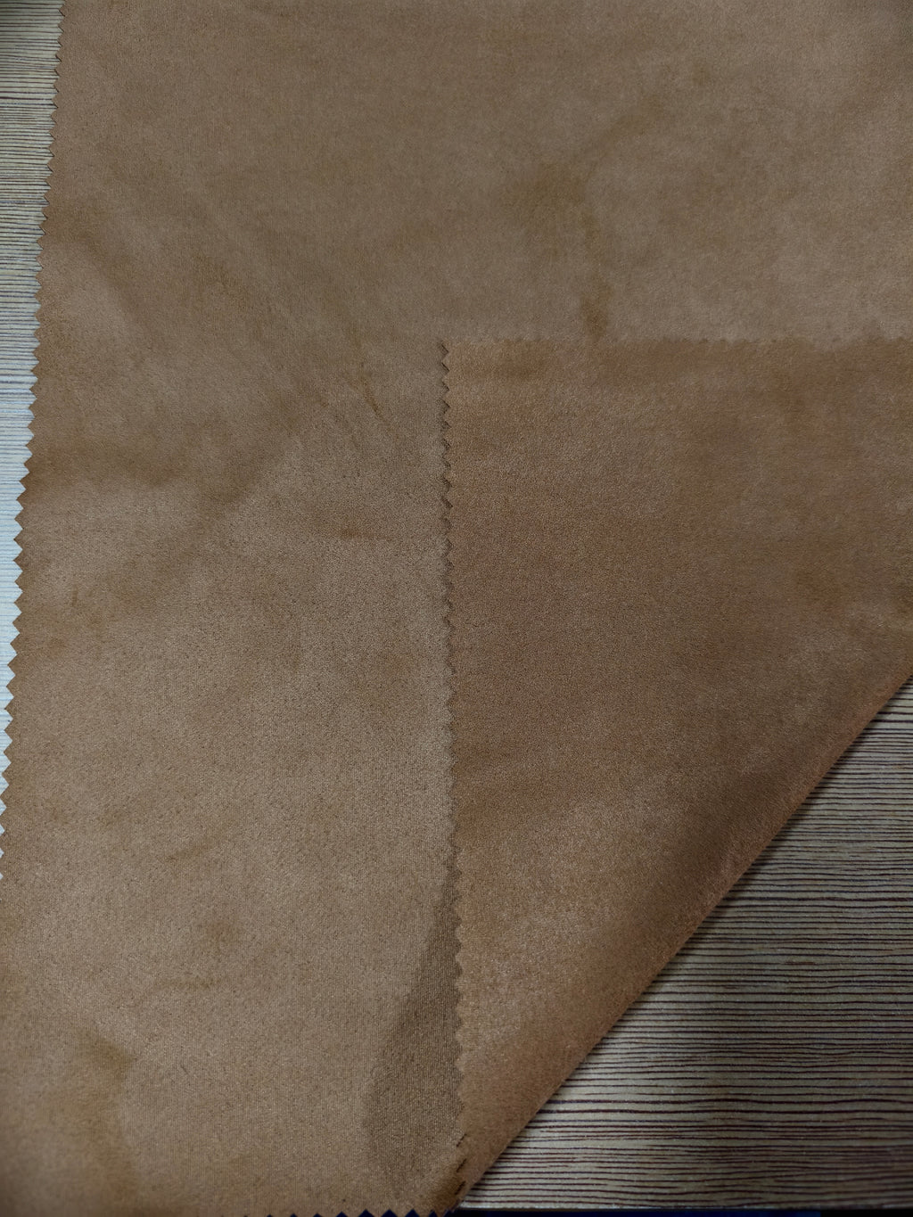 Double-sided suede-effect knit in polyester and elastane – M93636