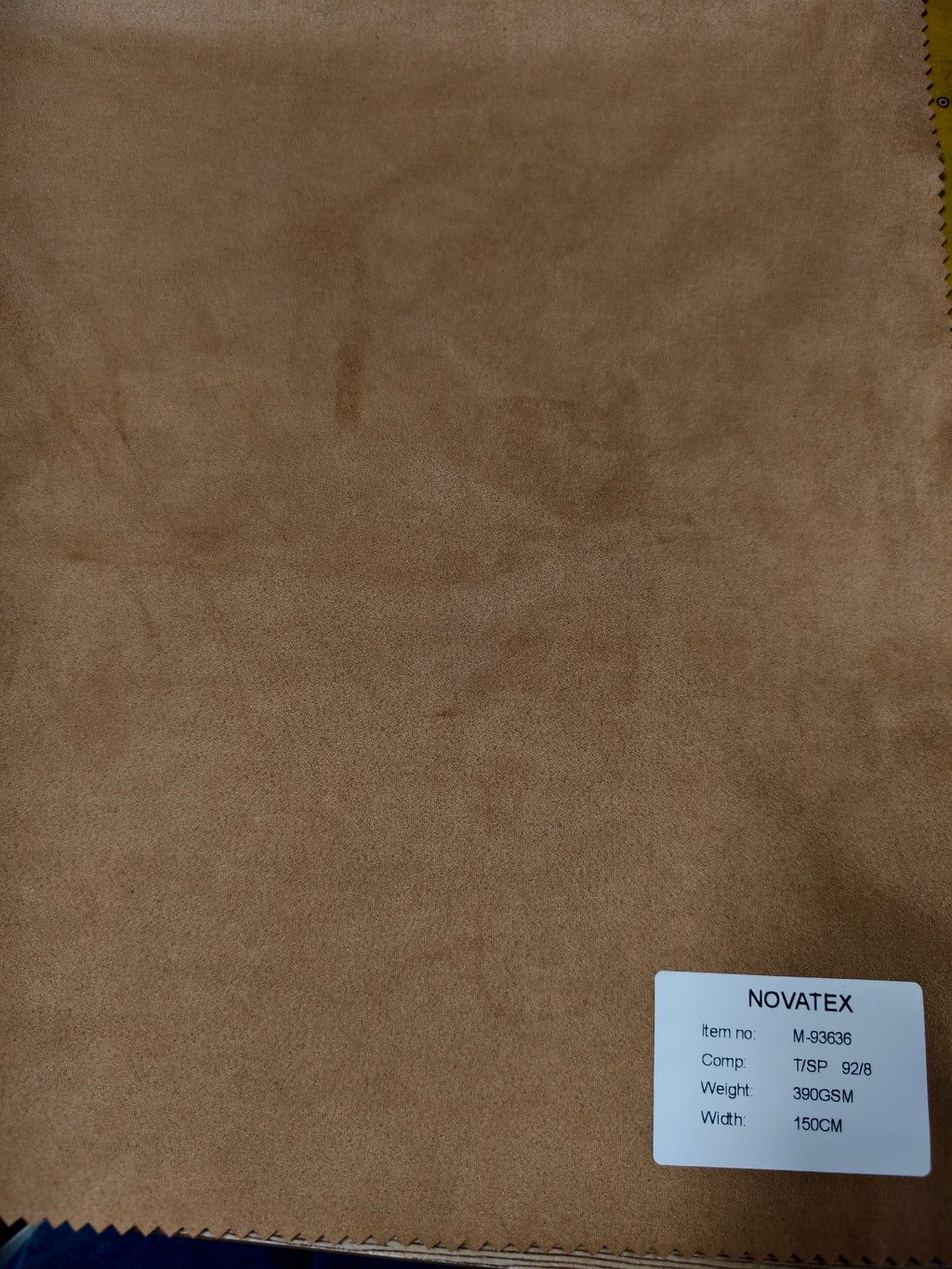 Double-sided suede-effect knit in polyester and elastane – M93636