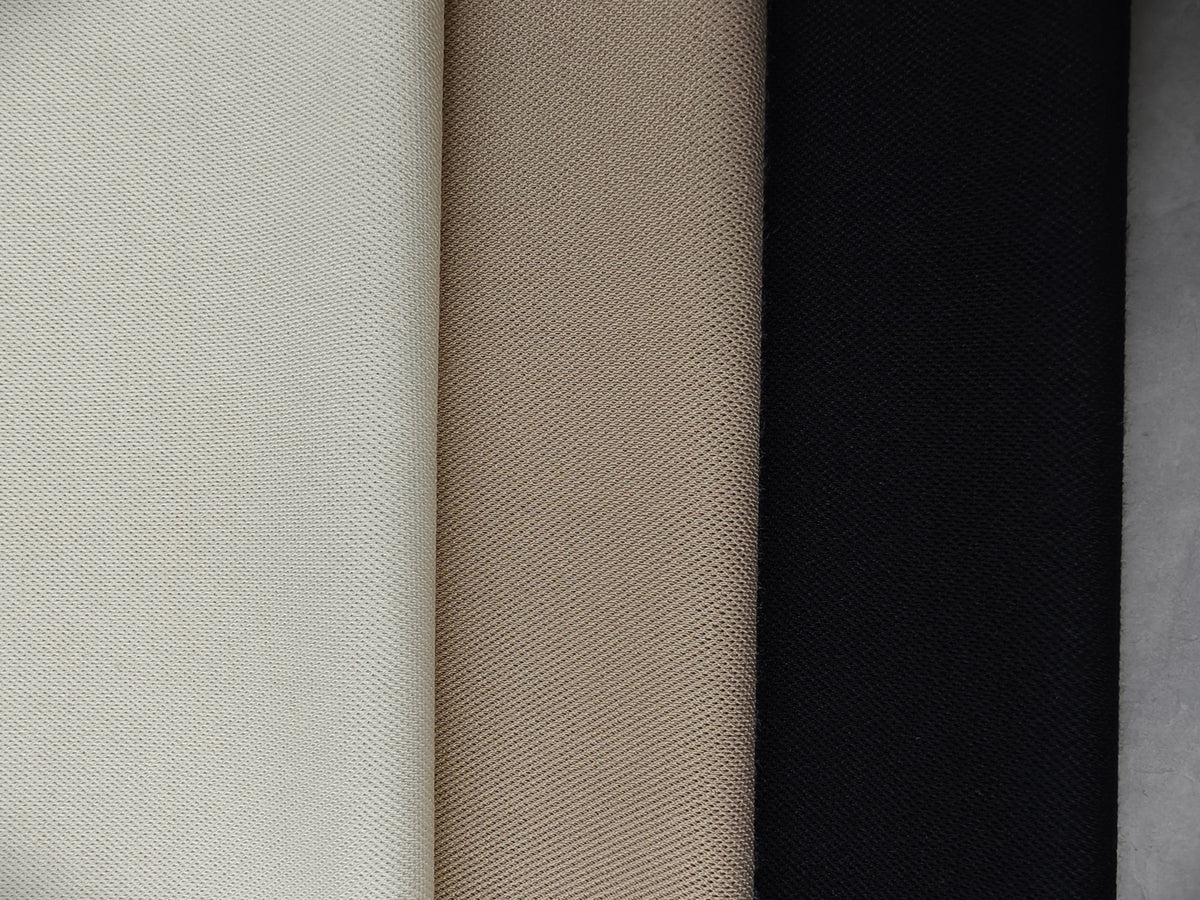 Maille sergée double face en viscose, polyester et élasthanne – M93574