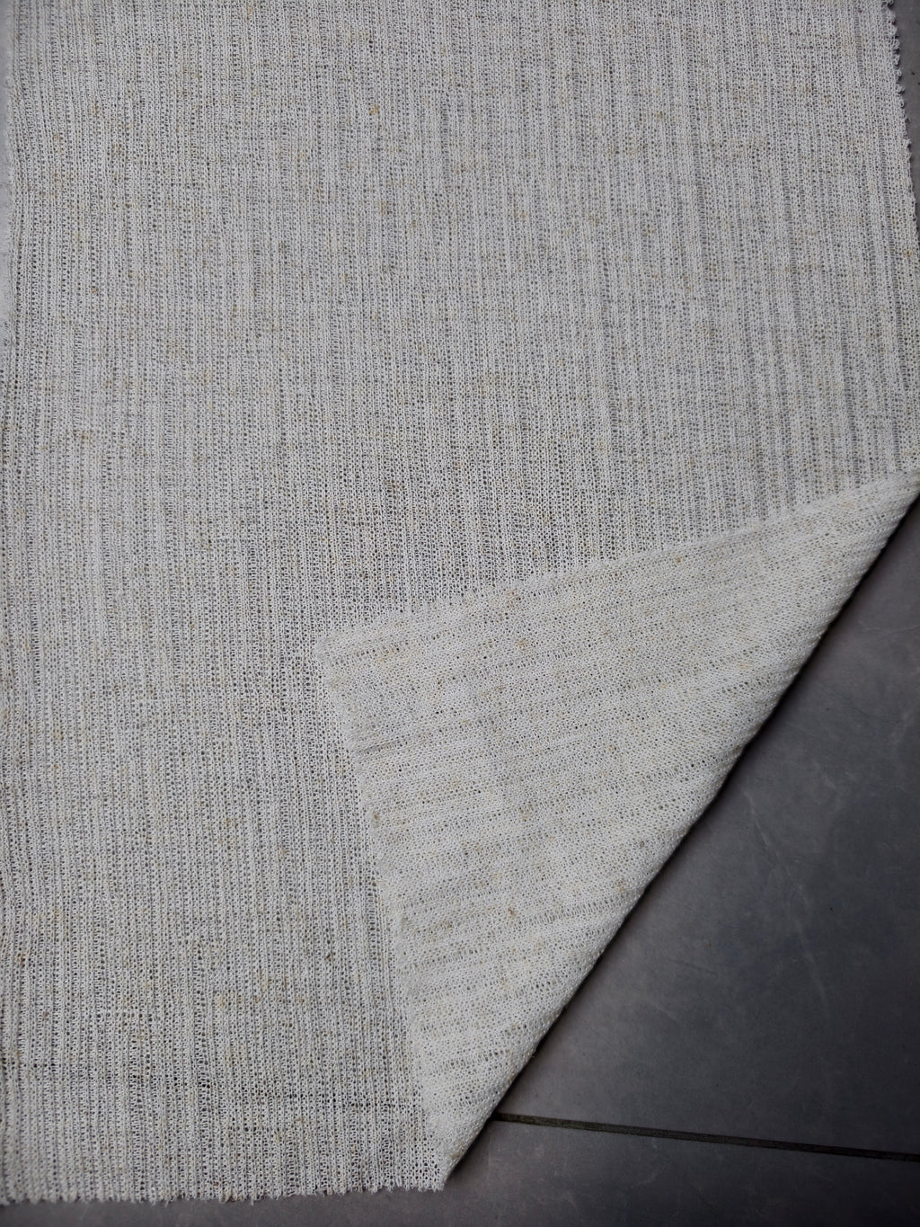 Maille jacquard en polyester et lin – M93631
