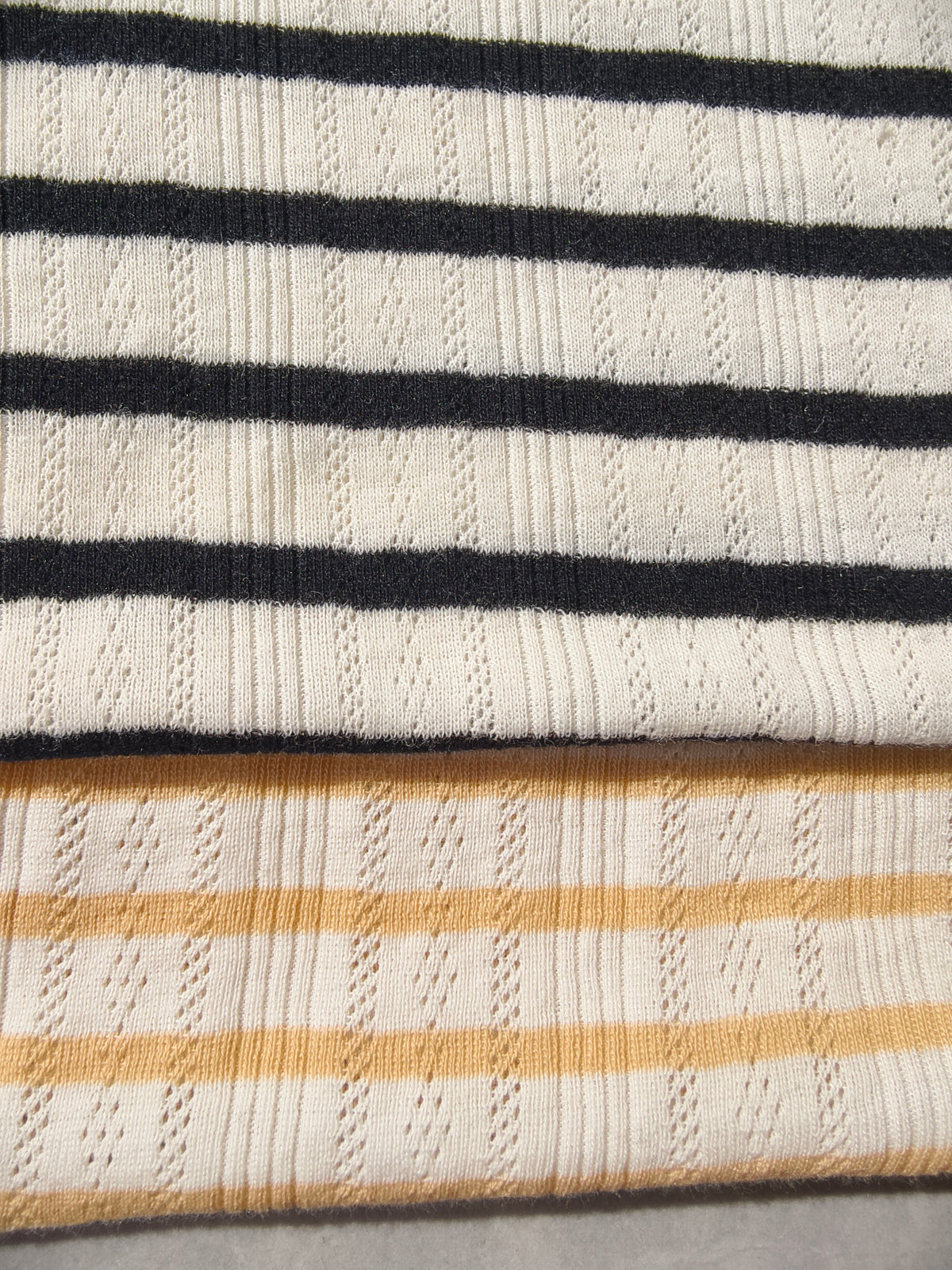 Maille côtelée transfer en coton mélangé – M93175