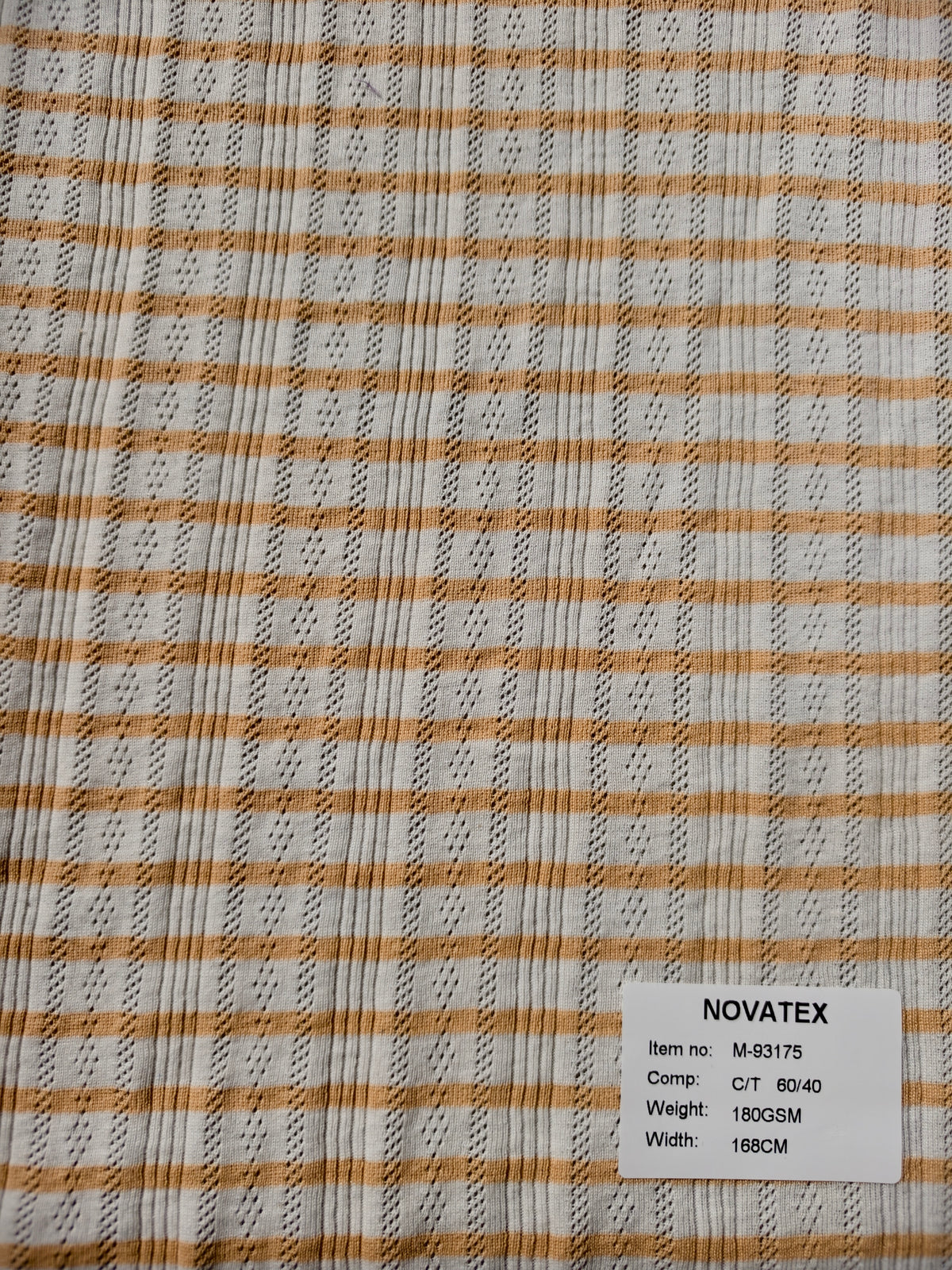 Maille côtelée transfer en coton mélangé – M93175