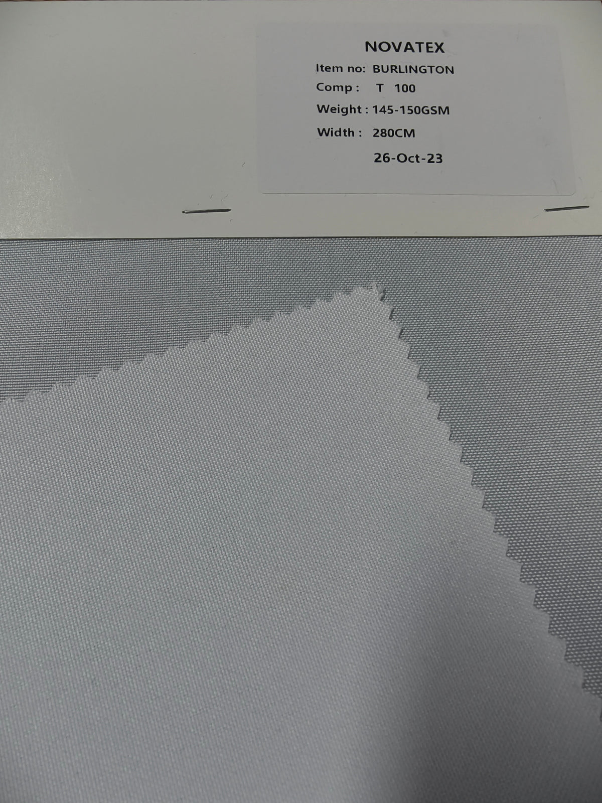 Tissu Burlington grande largeur – 100 % polyester – 280 cm – 150 g/m²