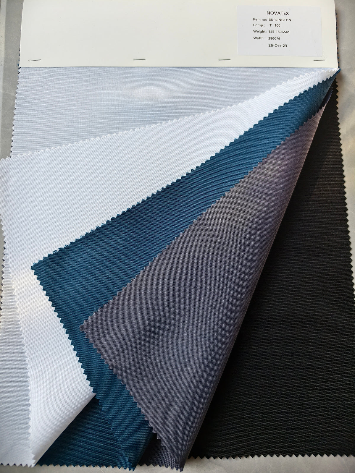 Tissu Burlington grande largeur – 100 % polyester – 280 cm – 150 g/m²