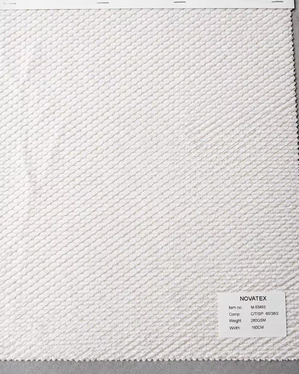 Textured cotton blend jacquard knit – M93493