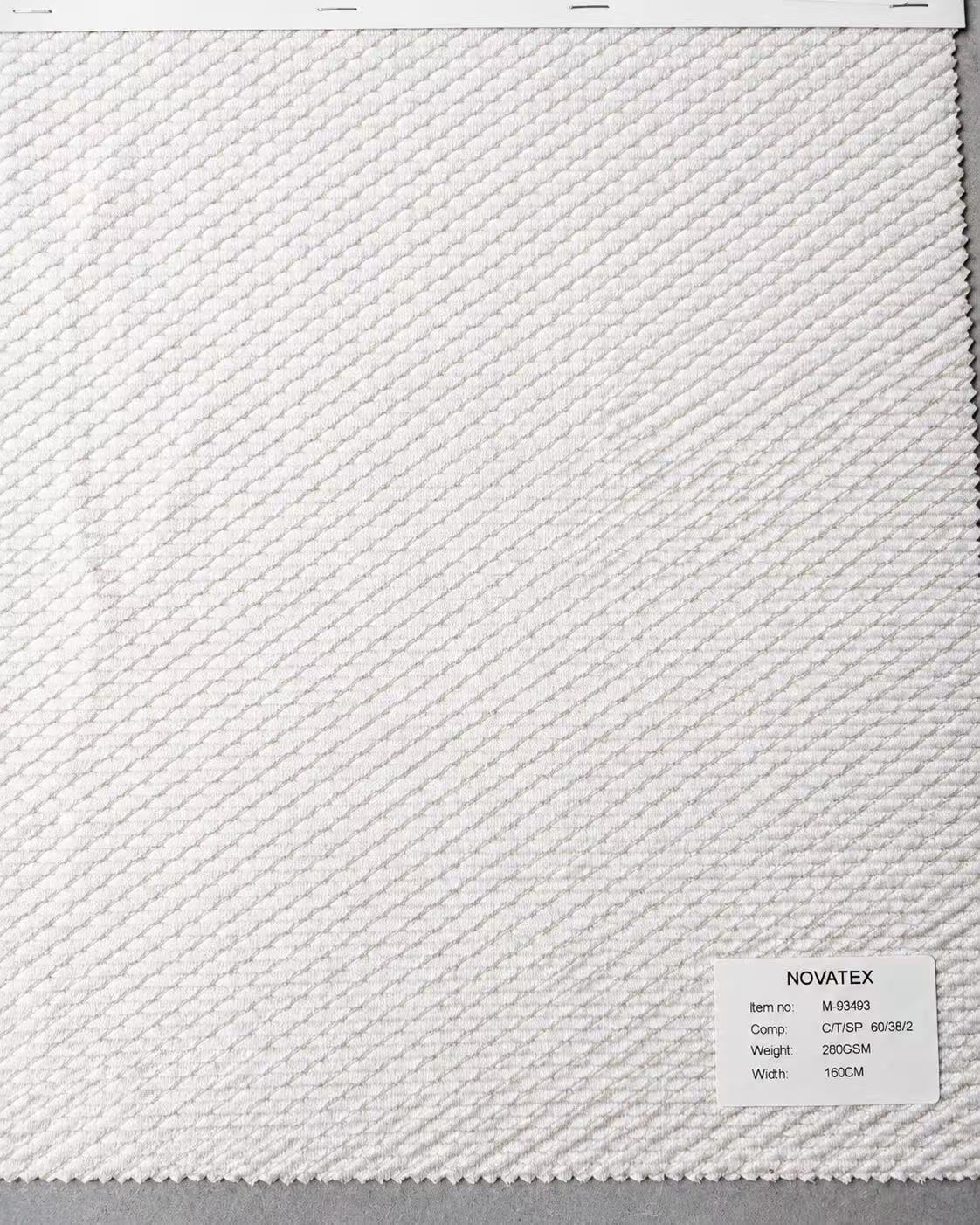 Maille jacquard texturée en coton mélangé – M93493