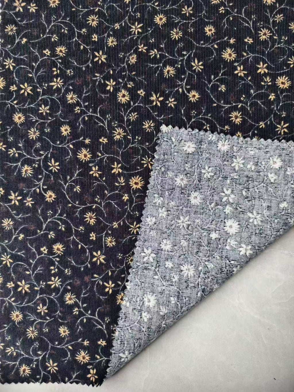 Velours côtelé 21W en coton imprimé – NV-0004