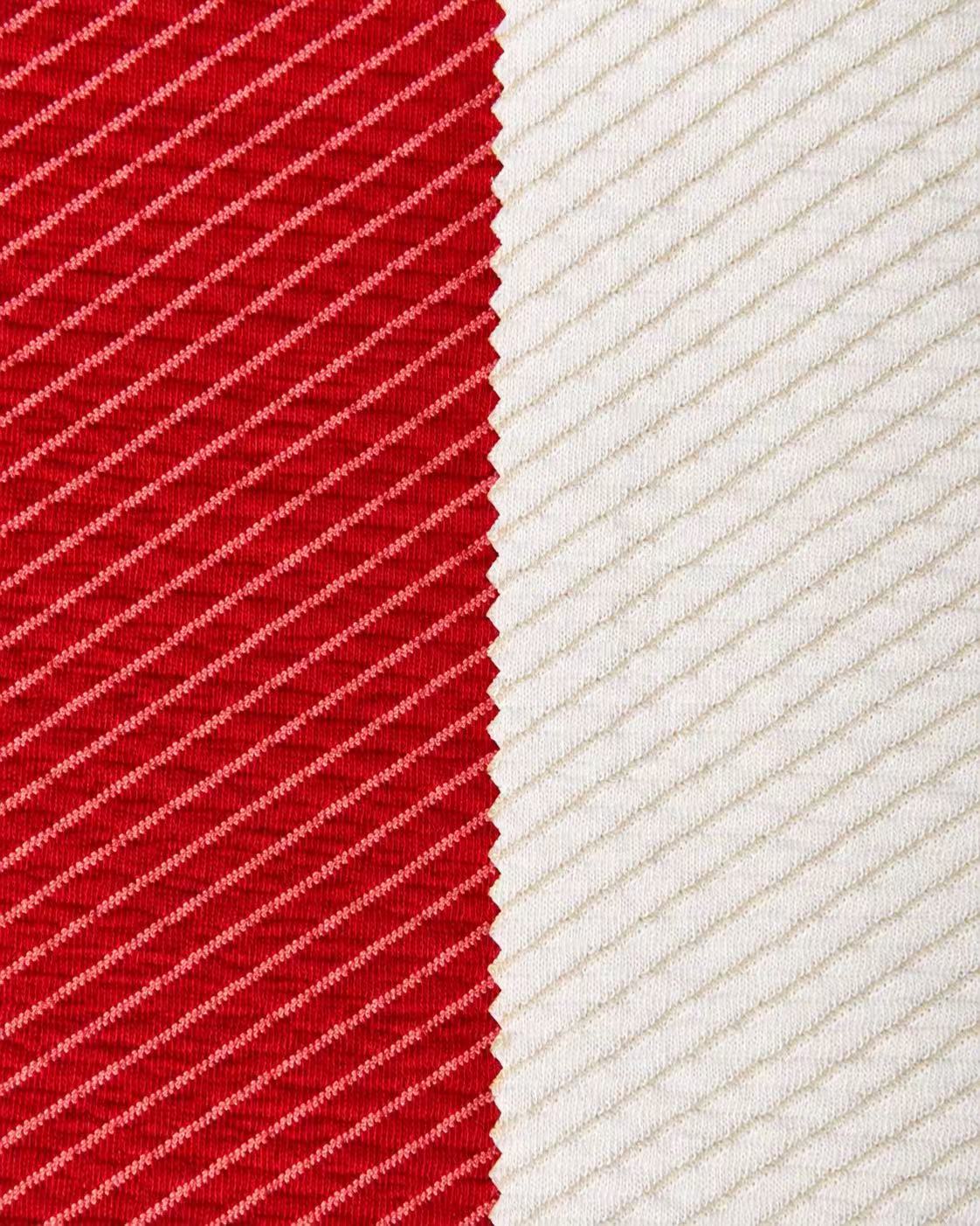 Maille jacquard texturée en coton mélangé – M93493