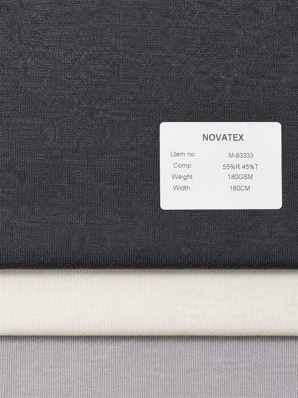 Jersey texturé en viscose et polyester – M93333