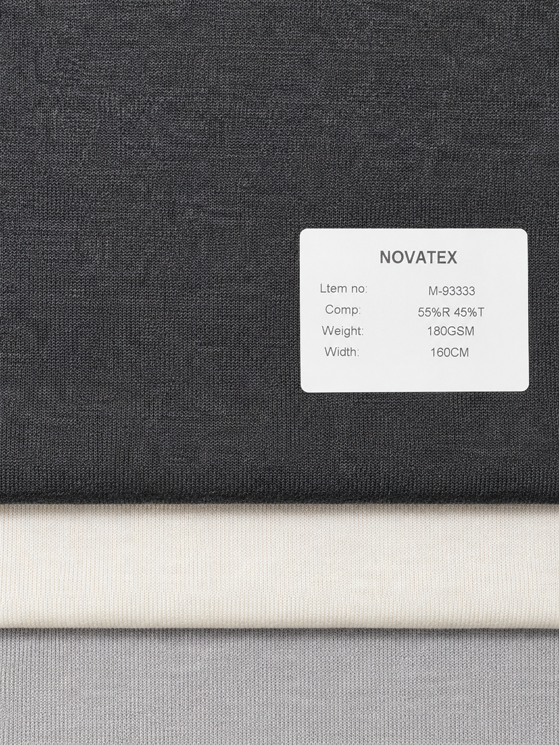 Jersey texturé en viscose et polyester – M93333