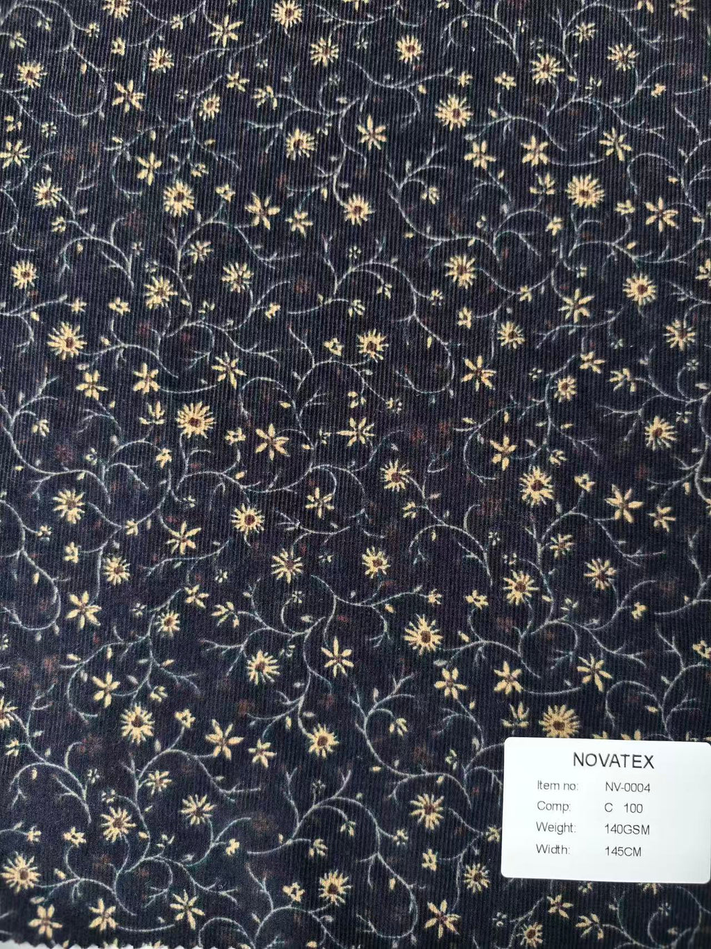 Velours côtelé 21W en coton imprimé – NV-0004