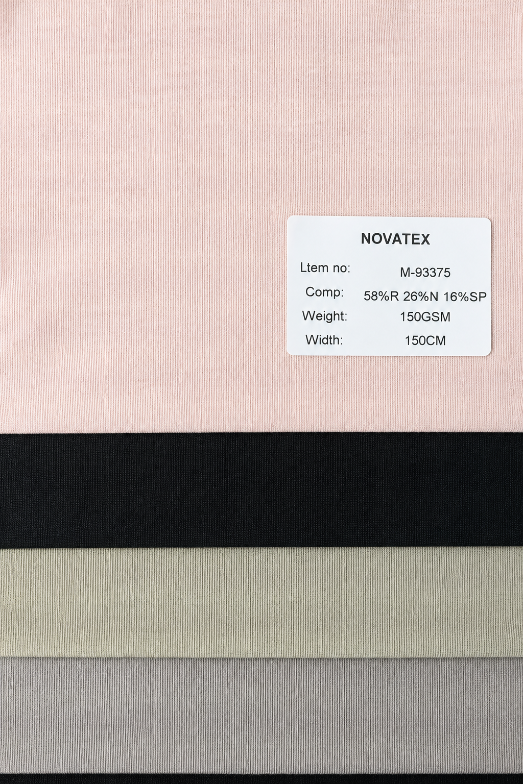 Rib en viscose, nylon et élasthanne – M93375