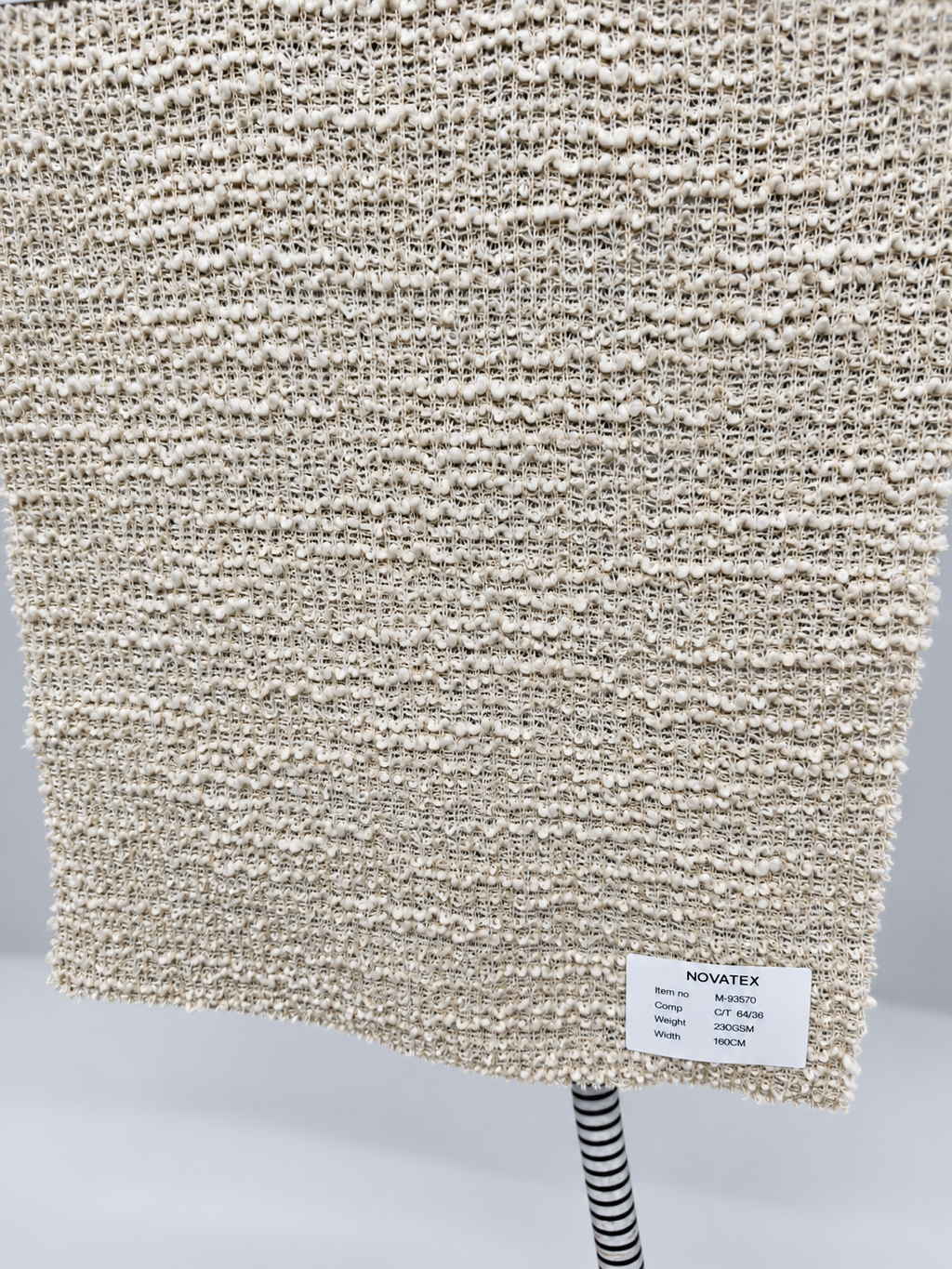 Maille texturée effet tweed en coton et polyester – M93570