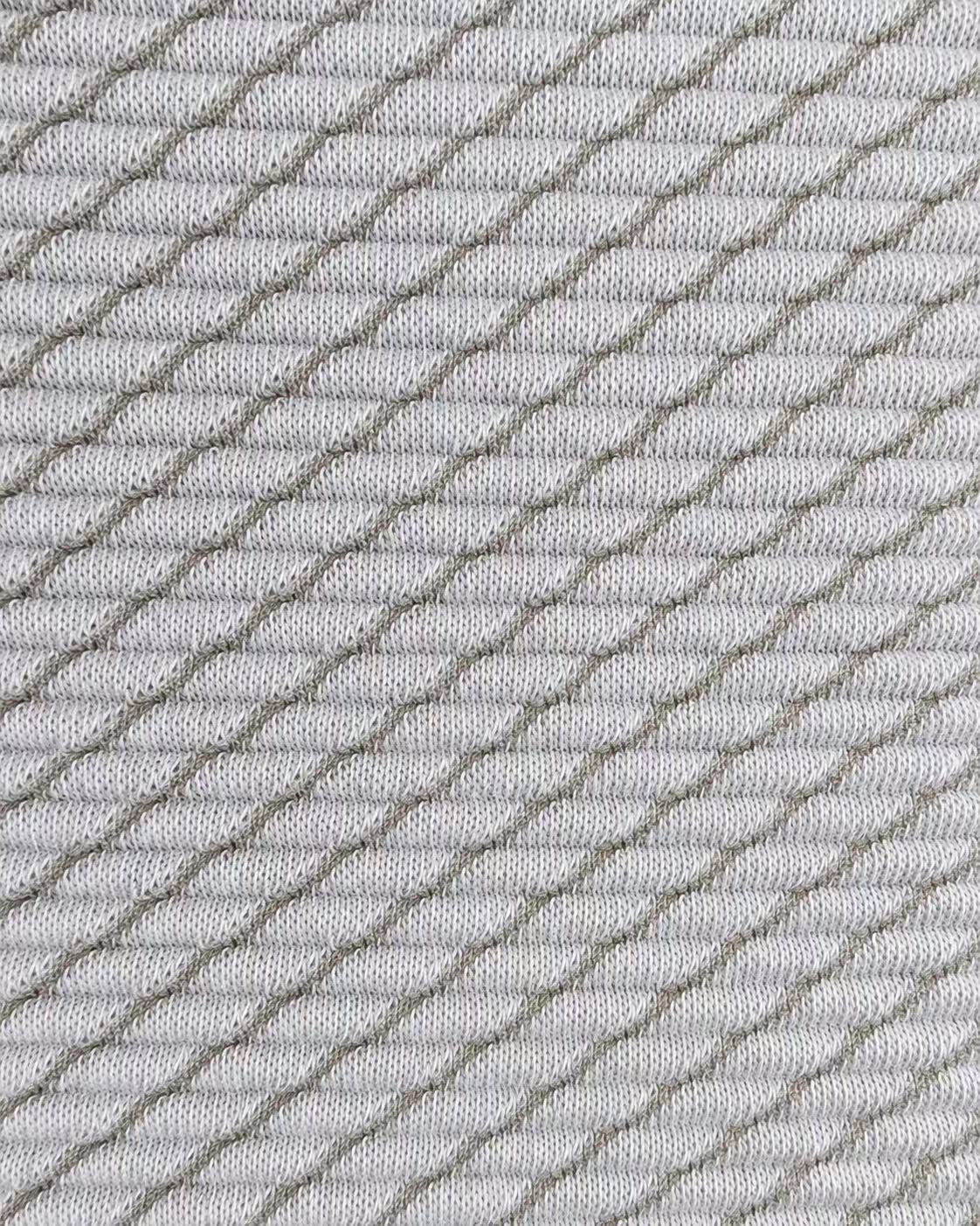 Maille jacquard texturée en coton mélangé – M93493