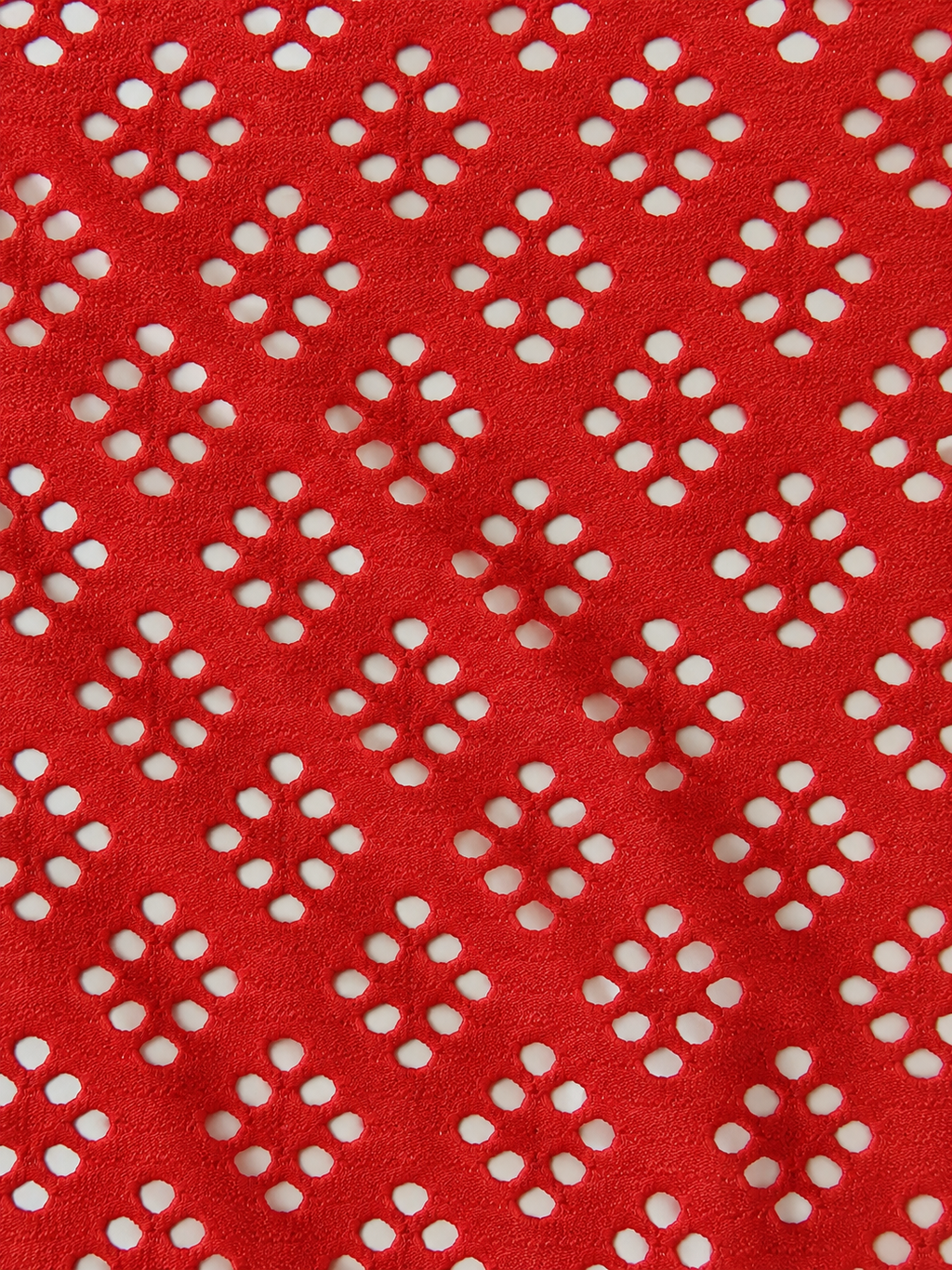 Cotton and elastane openwork knit – M93849